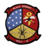 Marine Aviation Logistics Squadron MALS-13 Patch (BLACK WIDOWS)