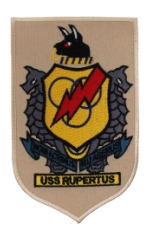 USS Rupertus Ship Patch (Red Thunderbolt)