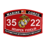 USMC MOS 3522 Automotive Intermediate Mechanic Patch