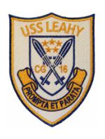 USS Leahy CG-16 Ship Patch