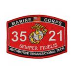 USMC MOS 3521 Automotive Organizational Tech Patch