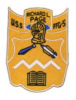 USS Richard L. Page FFG-5 Ship Patch