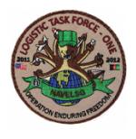 Logistic Task Force One NAVELSG Operation Enduring Freedom 2011-2012 Patch (Velcro)