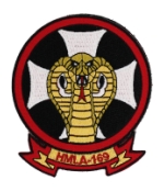 Marine Light Helicopter Squadron HMLA-169 Patch ( With Hook fastener )
