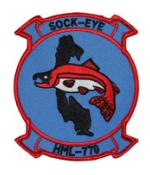 Marine Light Helicopter Squadron HML-770 Patch (SOCK-EYE)