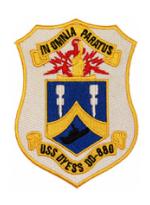 USS Dyess DD-880 Ship Patch