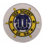 USS Dupont DD-941 Ship Patch