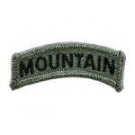 Mountain Tab Patch Foliage Green (Velcro Backed)