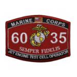 USMC MOS 6035 Jet Engine Test Cell Operator Patch