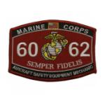 USMC MOS 6062 Aircraft Safety Equipment Mechanic Patch