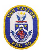 USS Taylor FFG-50 Ship Patch