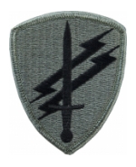 Civil Affairs and Psychological Command Patch Foliage Green (Velcro Backed)
