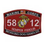 USMC MOS 5812 Working Dog Handler Patch