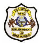 USS Sirius AF-60 Ship Patch