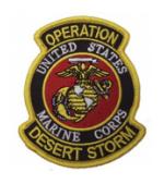 Operation Desert Storm Patch U.S. Marine Corps