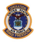 Operation Iraqi Freedom Patch U.S. Air Force