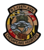 Army B Company 3-126th Support Aviation Battalion Patch (Chesapeake Hookers)