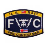 USN RATE FC Fire Controlman Patch