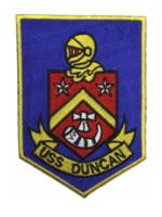 USS Duncan DDR 874 Ship Patch