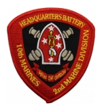 Headquarters Battalion 10th Marines Patch