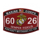 USMC MOS 6026 Aircraft Mechanic KC-130 patch