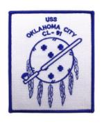 USS Oklahoma City CL-9 Ship Patch