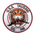 USS Taussig DD-746 Ship Patch