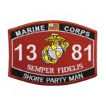 USMC MOS 1381 Shore Party Man Patch