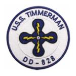 USS Timmerman DD-828 Ship Patch