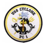 USS Cyclone PC-1 Ship Patch