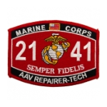 USMC MOS 2141 AAV Repairer-Tech Patch