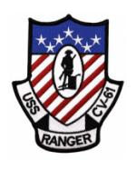 USS Ranger CV-61 Ship Patch