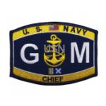 USN RATE GM Gunner's Mate Chief Patch