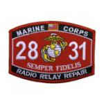 USMC MOS 2831 Radio Relay Repair Patch