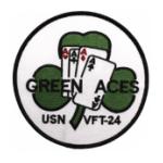 Navy Vertical Fighter Training Squadron VFT-24 (Green Aces) Patch
