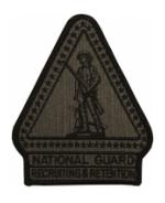 National Guard Recruiting & Retention Foliage Green Patch (Velcro Backed)