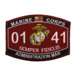 USMC MOS 0141 Administration Man Patch