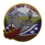 USS Rice County LST-1089 Ship Patch