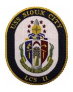 USS Sioux City LCS-11 Ship Patch