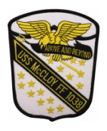 USS McCloy FF-1038 Ship Patch