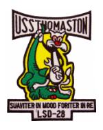 USS Thomaston LSD-28 Ship Patch