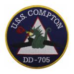 USS Compton DD-705 Ship Patch