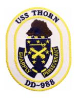 USS Thorn DD-988 Ship Patch