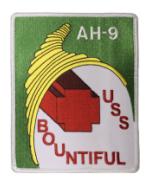 USS Bountiful AH-9 Ship Patch