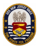 USS New Jersey BB-62 Ship Patch