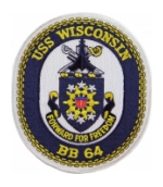 USS Wisconsin BB-64 Ship Patch