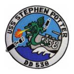 USS Stephen Potter DD-538 Ship Patch