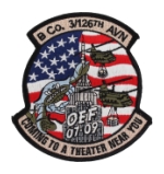 B Company / 3rd Squadron 126th Aviation Regiment OEF Patch