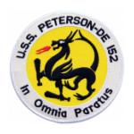 USS Peterson DE-152 Ship Patch