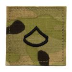 Army Scorpion Private First Class E-3 Rank with Velcro Backing